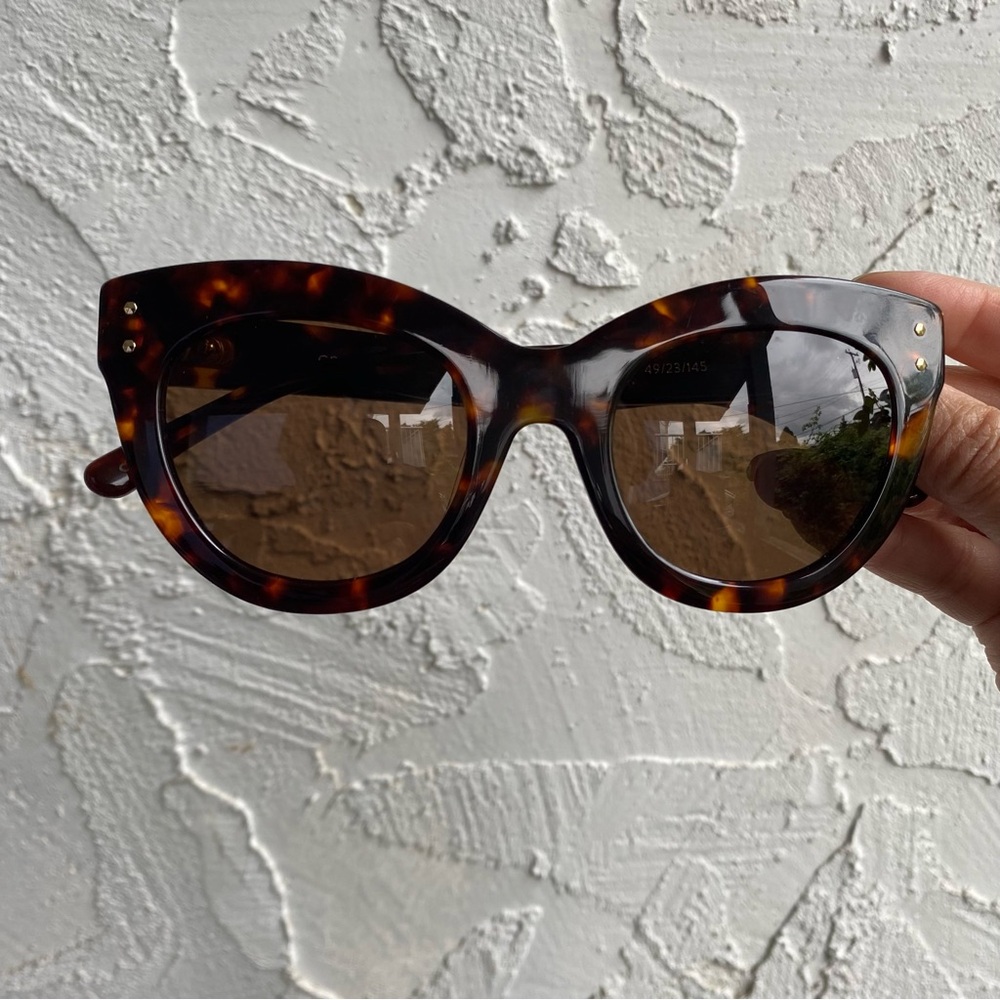 Bonlook Women's Groove Tortoise Brown Cat Eye Sunglasses